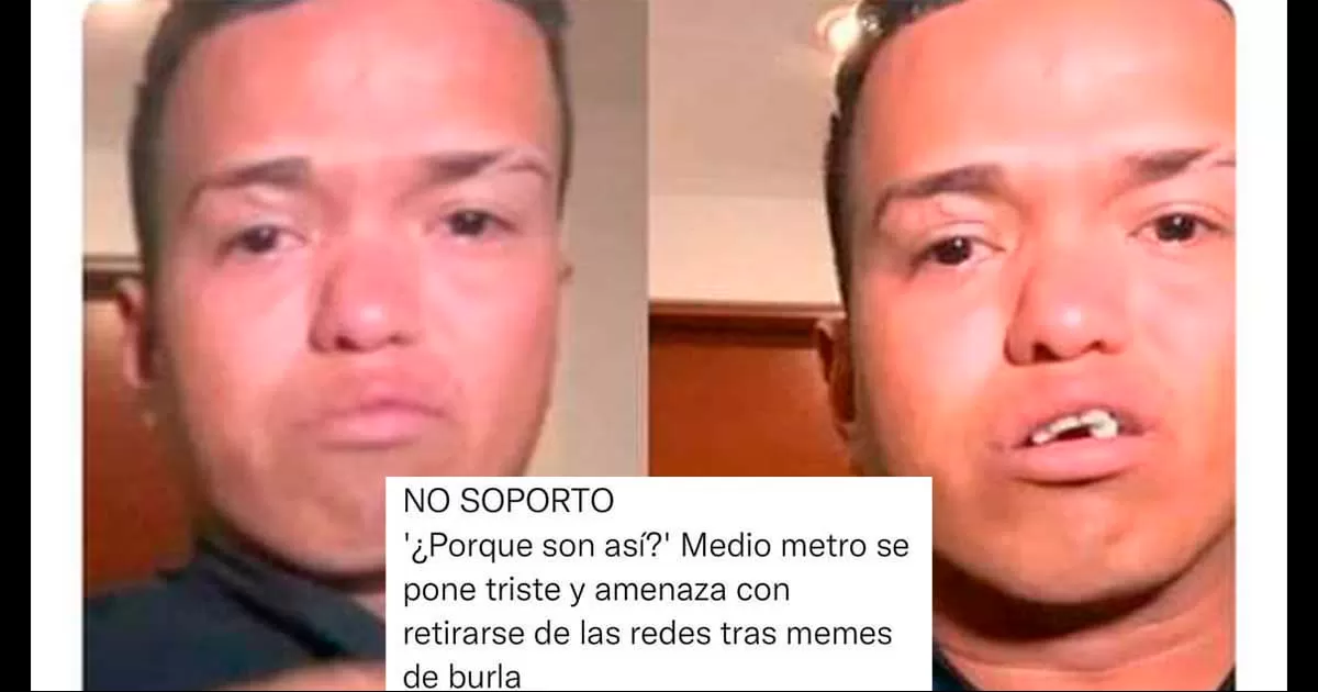 Medio Metro compartió una publicación en la que expresó su tristeza y descontento ante la ola de memes que lo ridiculizan.