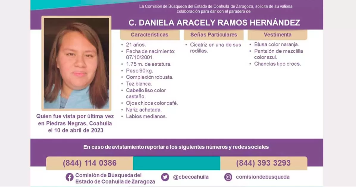 Siguen buscando a Daniela; podría estar en Querétaro
