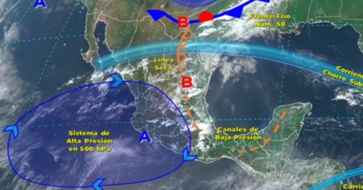 El Servicio Meteorológico Nacional (SMN) anunció el pronóstico del clima en México para hoy 21 de abril de 2023.