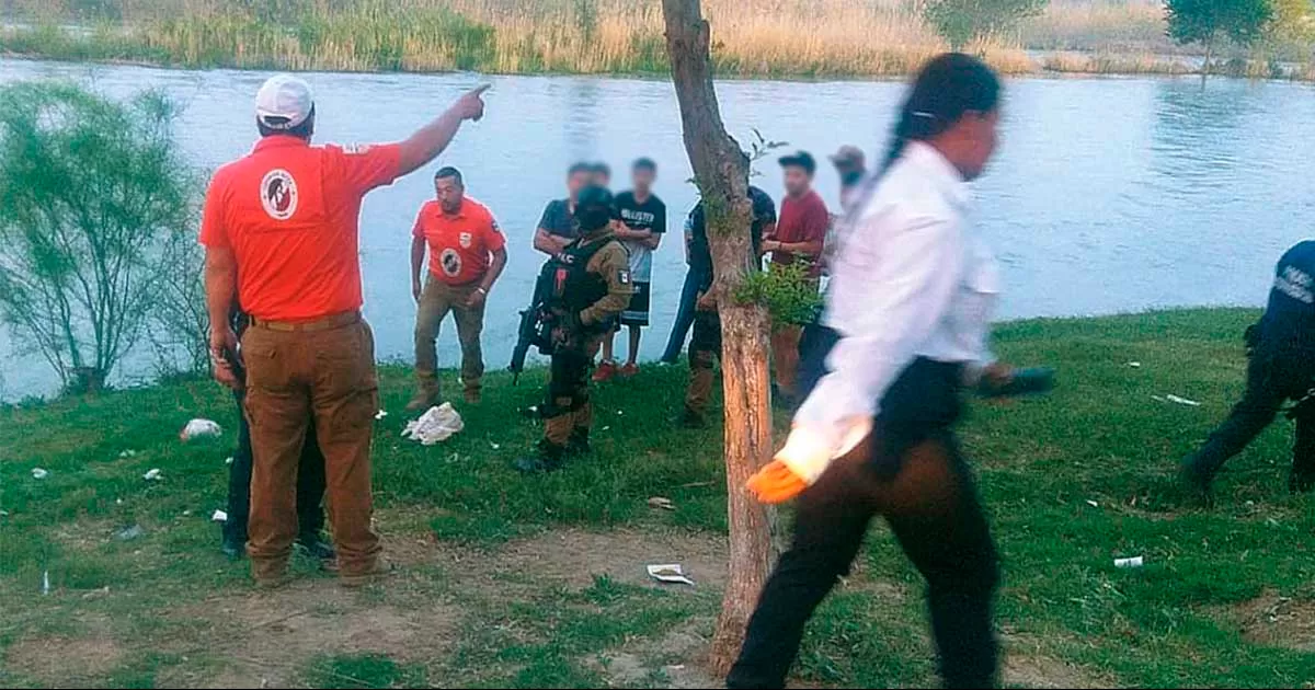 Rescatan a 5 colombianos en el río Bravo