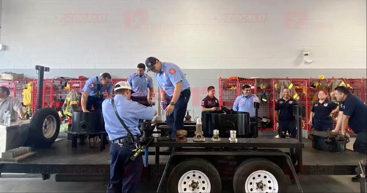 La instrucción se llevó a cabo en el Centro Internacional de Comercio y una de las subestaciones de Bomberos de la vecina ciudad,