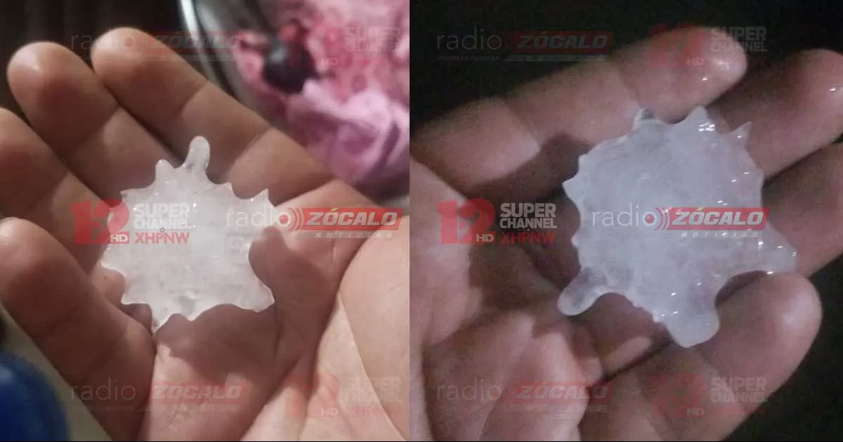 Vecinos de varias colonias se levantaron de sus camas tras escuchar la caída de granizo sobre sus viviendas