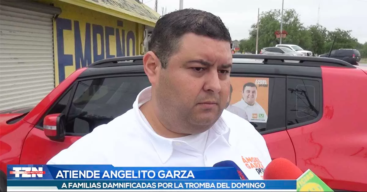 Atiende Ángelito Garza llamados de auxilio de personas por la tromba, hoy recorre Suterm
