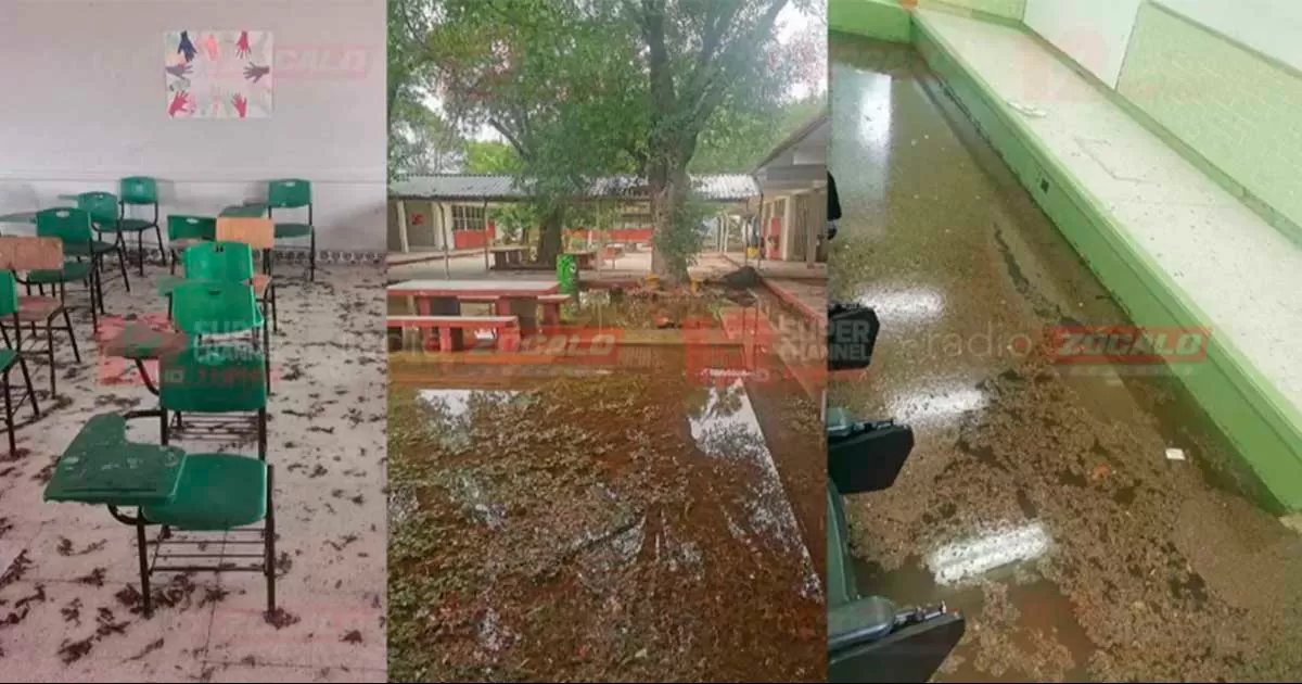 Recibe secundaria Benito Juárez apoyo del municipio, llegan cuadrillas de limpieza