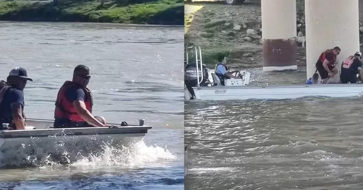 Bomberos salvan de morir ahogados a 6 migrantes en Eagle Pass