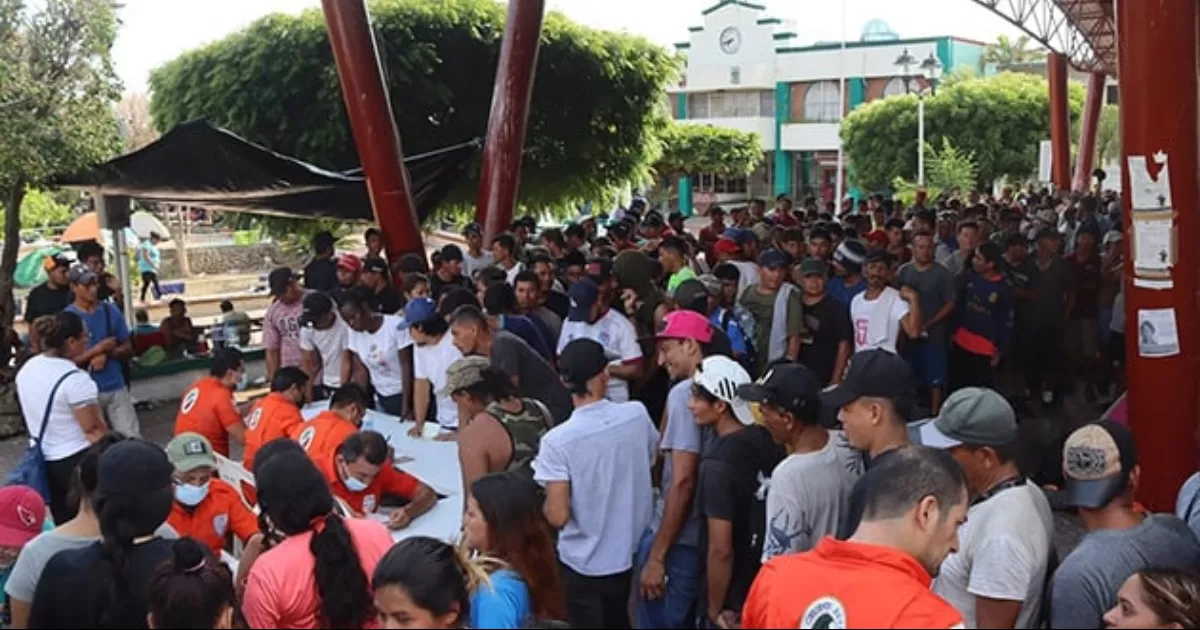 Los indocumentados llegaron hasta el Centro de Atención Provisional del Instituto Nacional de Migración, en Tapachula, Chiapas