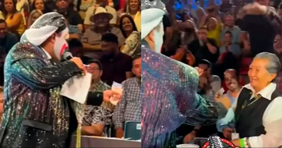 VIDEO: El emotivo acto del payaso ‘Brincos Dieras’ con abuelita mesera, ‘se lo merece’