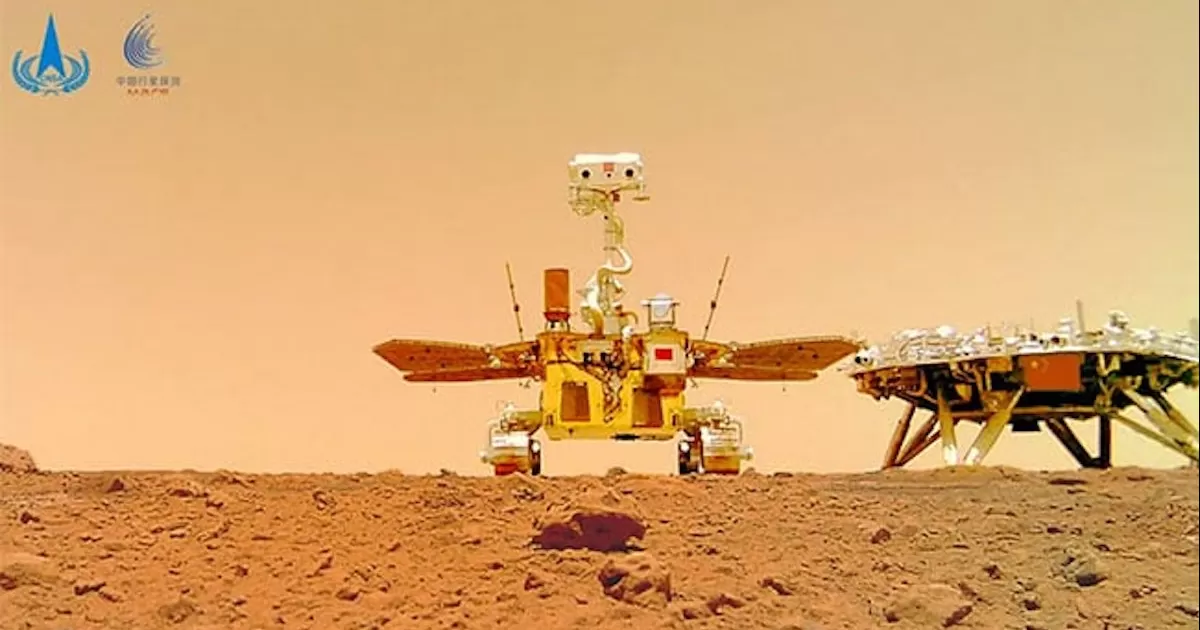 Sonda china halla indicios de agua en estado líquido en Marte