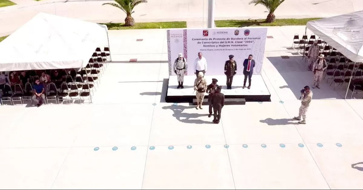 Fueron 85 conscriptos del Servicio Militar Nacional los que tomaron protesta en esta ceremonia.