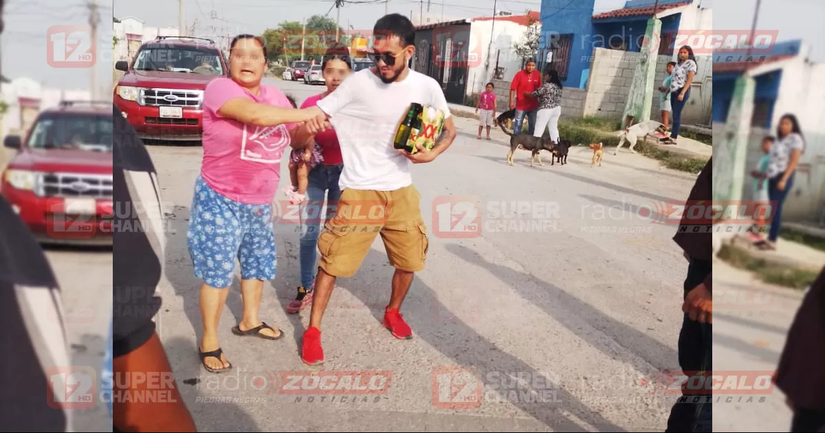 Vecinos de La Rivera de Acuña ponen en su lugar a agresor de paletero