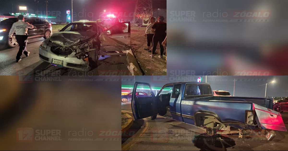 Automóvil se impacta de lleno con camioneta que no calcula distancia