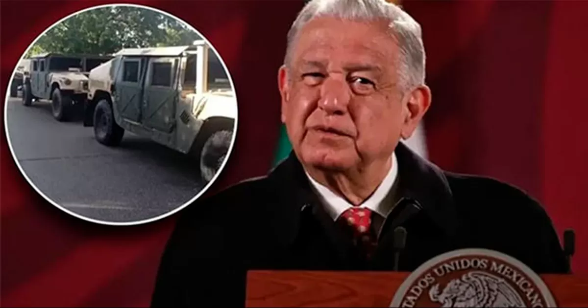 Aseguran vehículos blindados en Matamoros; ‘se están investigando’ dice AMLO