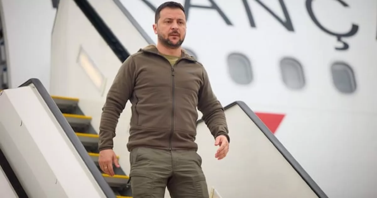 Zelenski llegó a Hiroshima en un avión del Gobierno francés y está previsto que asista a reuniones del G7 y celebre encuentros con varios mandatarios