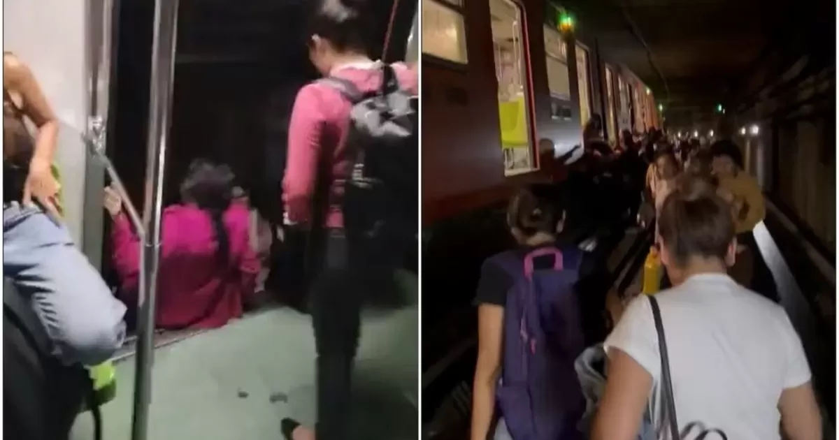 Por corto en Línea 3, usuarios desalojaron el Metro y caminaron por las vías