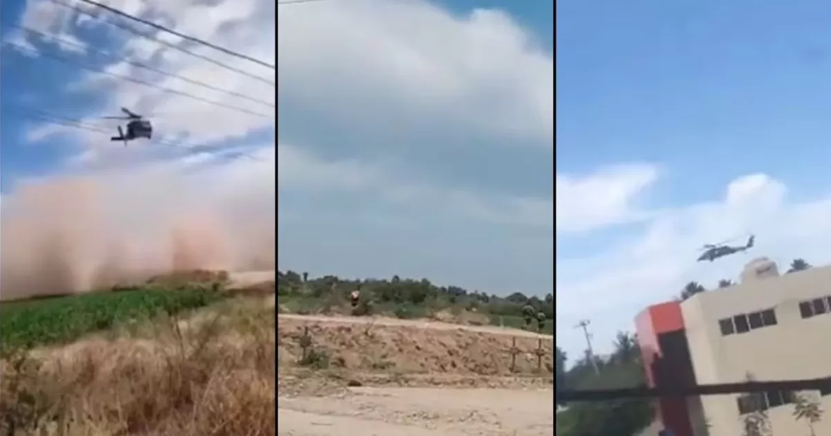 Con helicóptero artillado, Marina despliega operativo en El Fuerte, Sinaloa