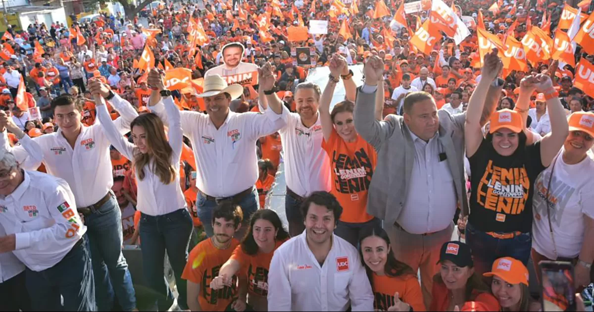 Lenin Pérez agradeció a la militancia y a los 16 candidatos de la Coalición UDC-PV por el respaldo solidario a su candidatura.