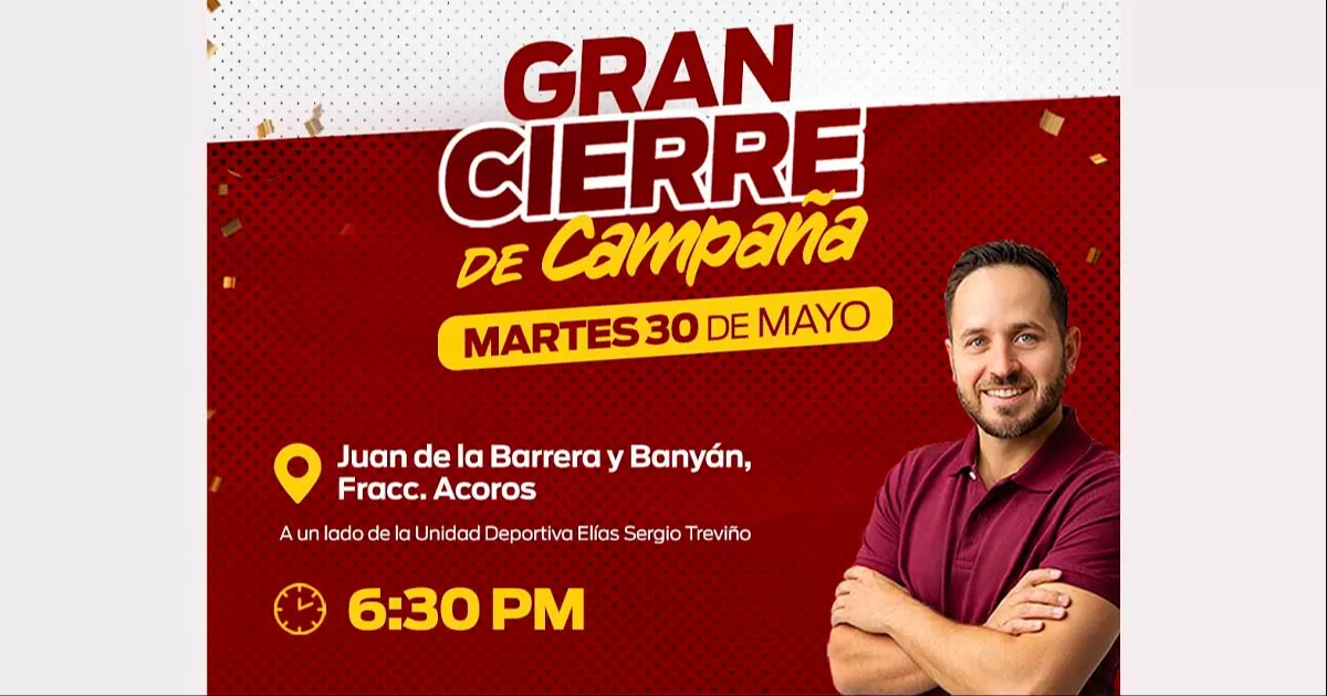 La cita es a las 6:30 PM en el cruce de Juan de la Barrera y Banyán, a un lado de la Unidad Deportiva Elías Sergio Treviño, en el mencionado sector.
