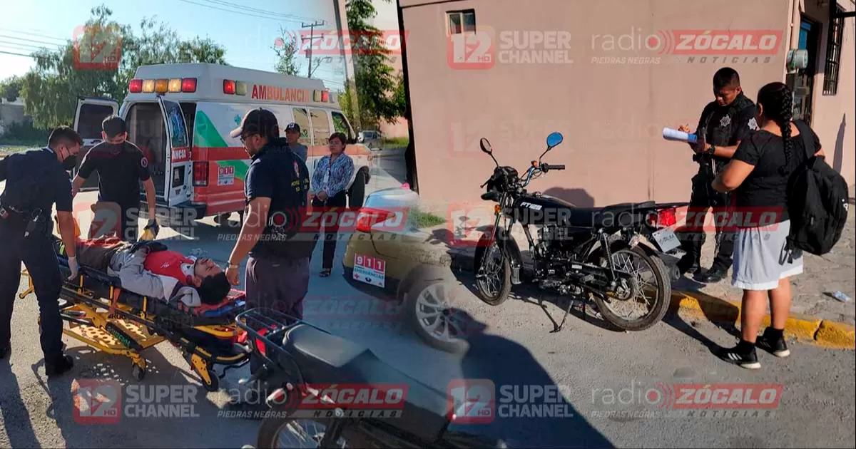 El motociclista y la camioneta chocaron cuando la conductora de esta último intentó meterse a otra calle de manera repentina.
