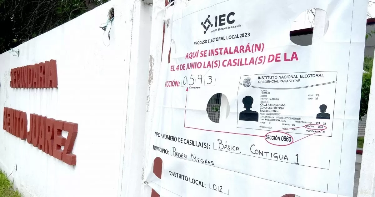 Son escuelas de nivel preescolar, primaria y secundaria las que participarán en esta elección 2023