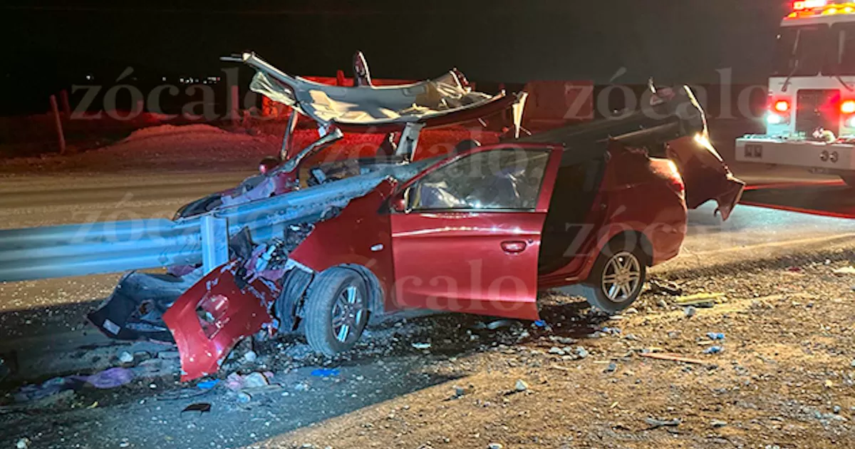 Un hombre perdió la vida al protagonizar un accidente sobre la carretera Saltillo-Monterrey a la altura del Parque Industrial Santa María
