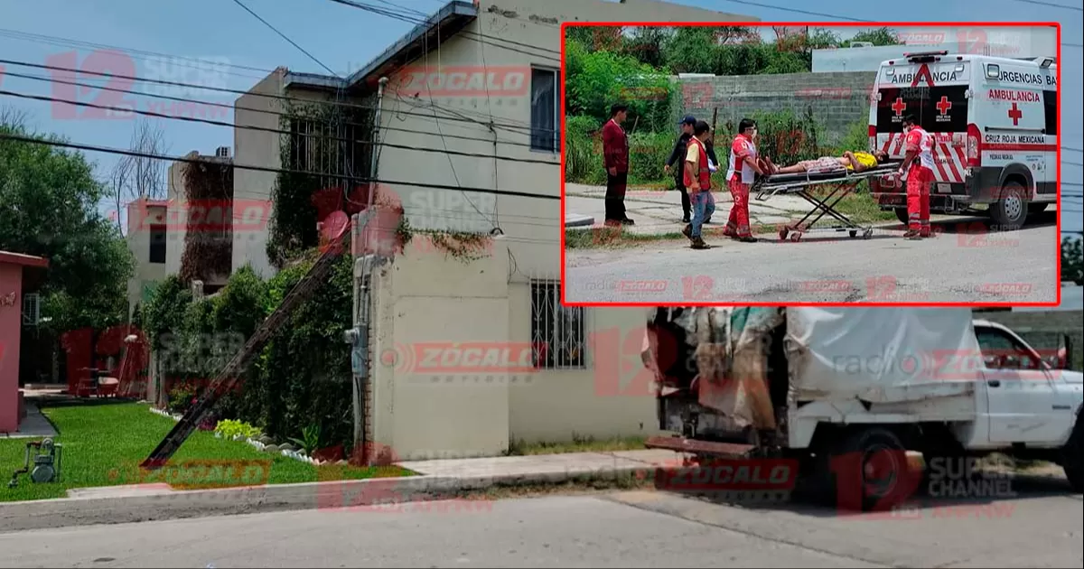 Según sus compañeros de trabajo, el hombre aparentemente tocó algunos cables eléctricos con uno de los objetos propios de su oficio, recibiendo el choque eléctrico que lo hizo caer desde el techo de una casa.