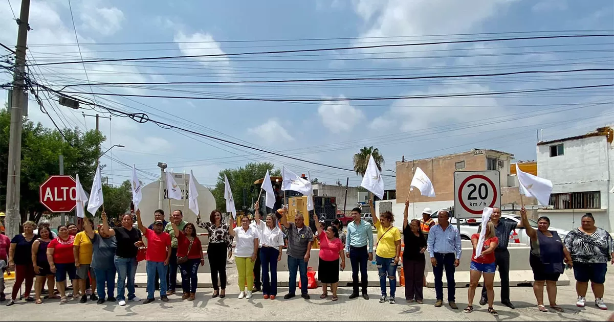 Alcaldesa entrega pavimentación en Argentinas e inicia obra de concreto hidráulico