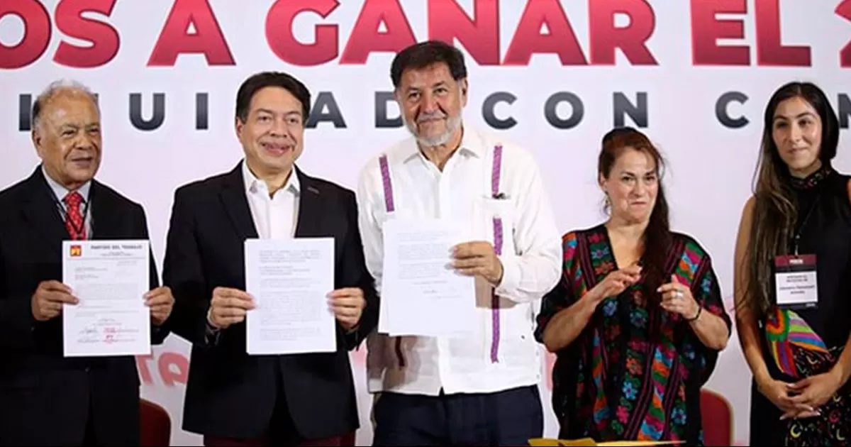 Se registra Fernández Noroña como aspirante de MORENA a candidatura presidencial