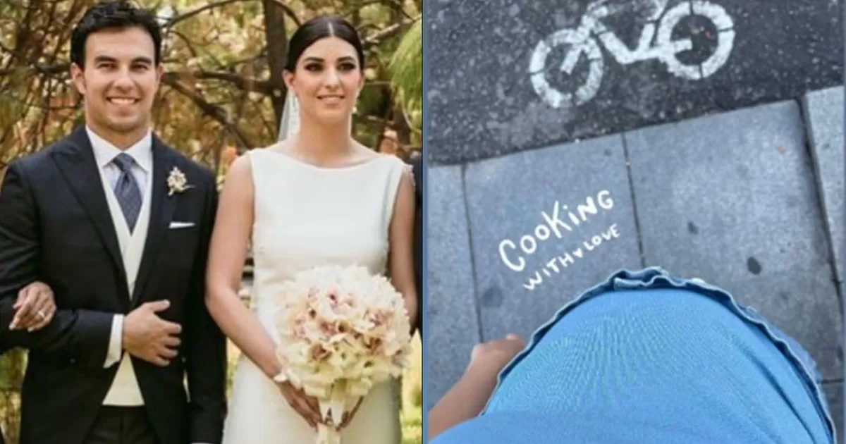 Checo Pérez será papá por cuarta vez; así lo presumió su esposa Carola Martínez