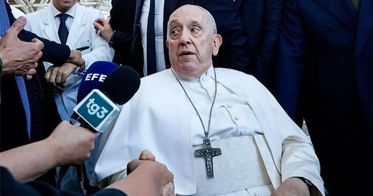 El papa fue dado de alta el pasado viernes después de nueve días ingresado en el hospital Gemelli de Roma