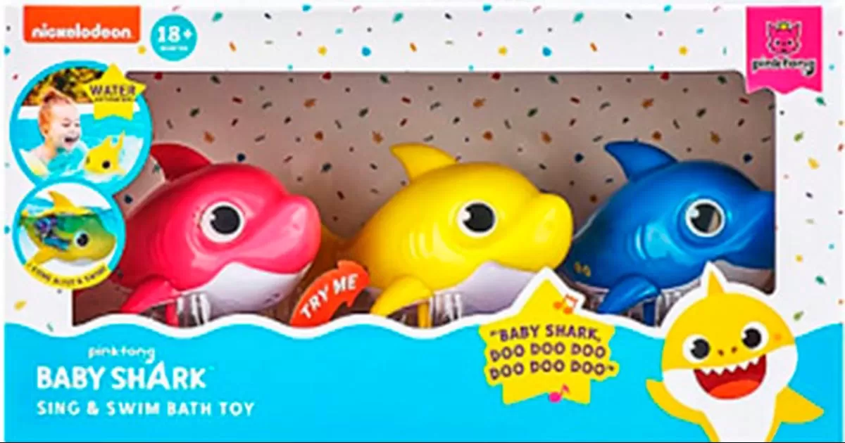 Más 7 millones de juguetes de baño Baby Shark serán retirados del mercado