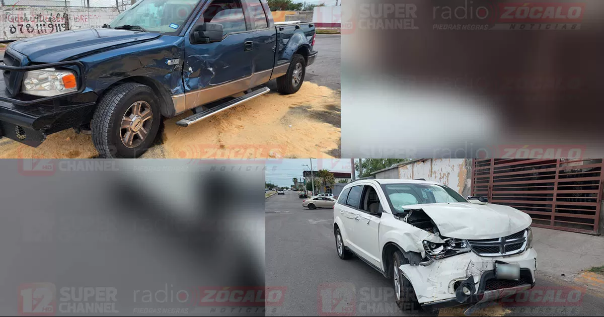 Ford F150 no respeta derecho de vía y choca contra Dodge Journey en Acoros