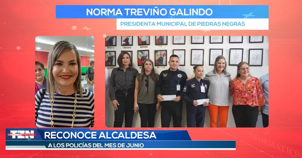 Reconocen como policías del mes a Morayma Georgina Sosa y Óscar Eduardo Garza