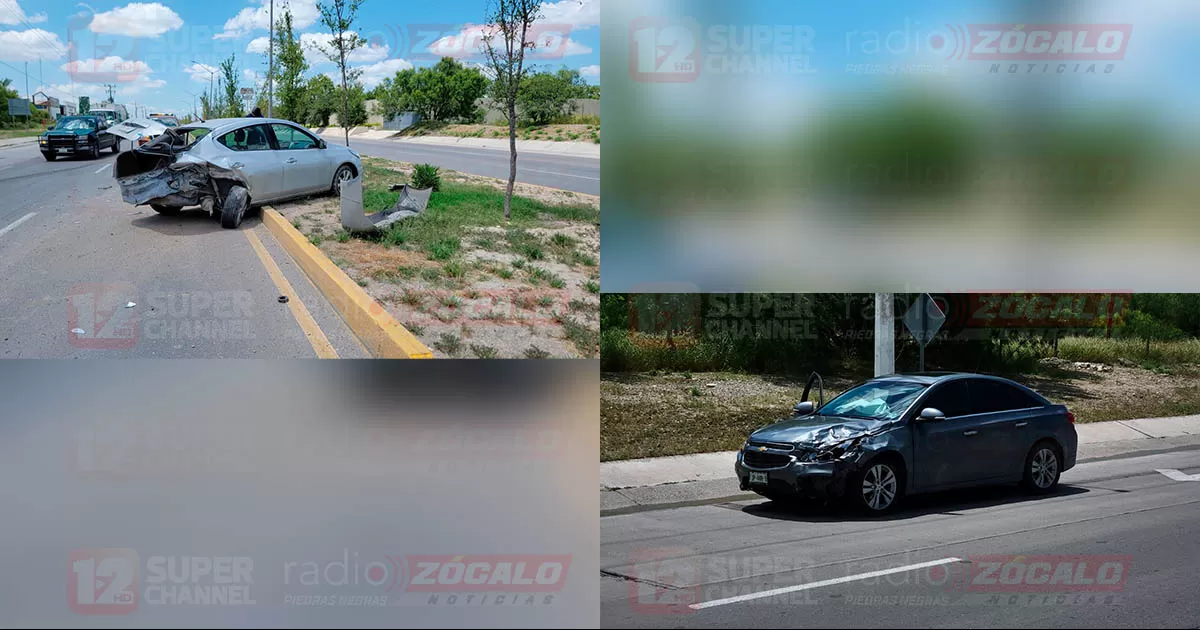 Choque por alcance deja daños considerables a vehículos