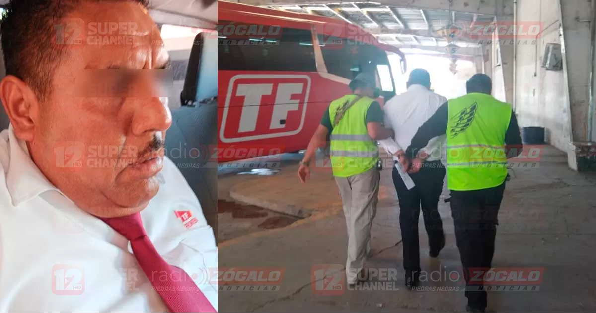 Operador de autobús fue detenido tras bajar de la unidad al grupo migrante a la altura del kilometro 10. Intentó sobornar a elementos de Grupo Enlace con 10 mil pesos