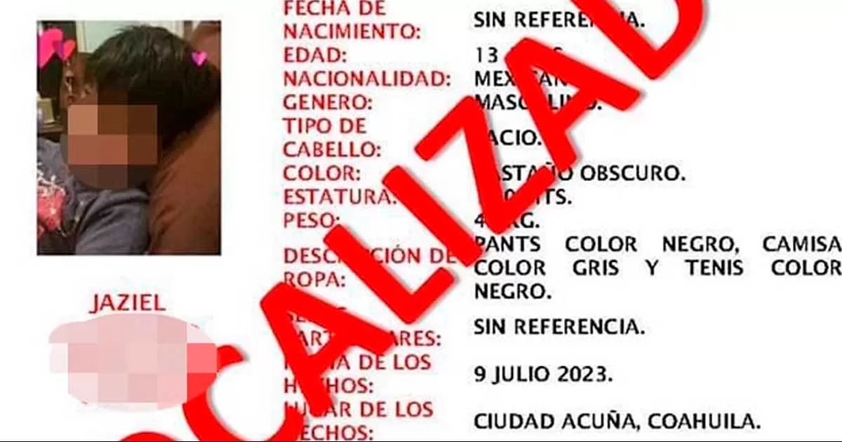 Según el reporte de la Fiscalía de Personas Desaparecidas, lo que orilló al menor a salirse de su casa fueron los problemas familiares