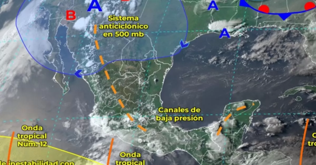 Clima México este 18 de julio de 2023: Prevén más lluvias por monzón y onda tropical