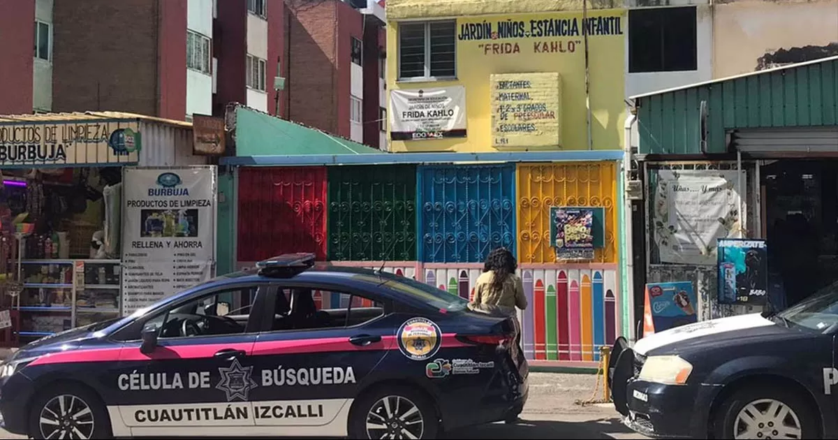 Agresión a maestra: Policías custodian jardín de Niños de Cuautitlán Izcalli