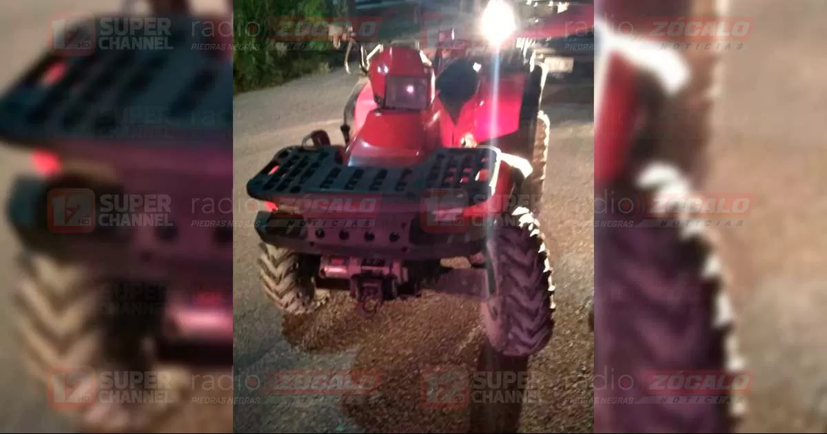 Impactan cuatrimoto y se lesionan dos jovencitas en Morelos, Coahuila