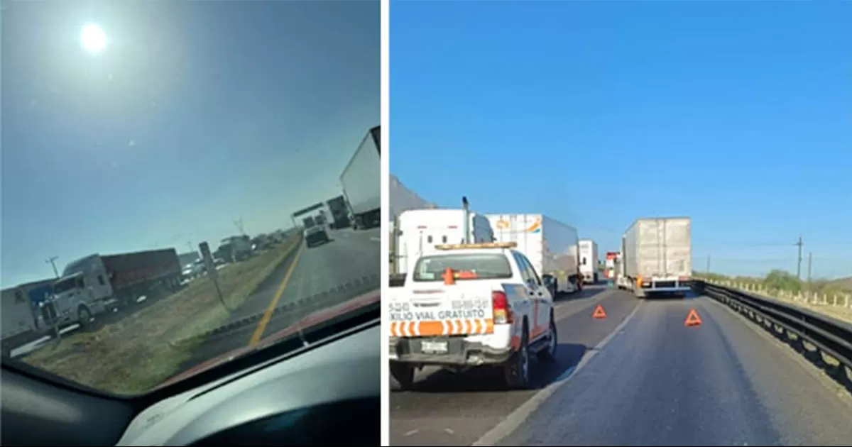 El percance se registró a la altura del kilómetro 60 en la mencionada vía