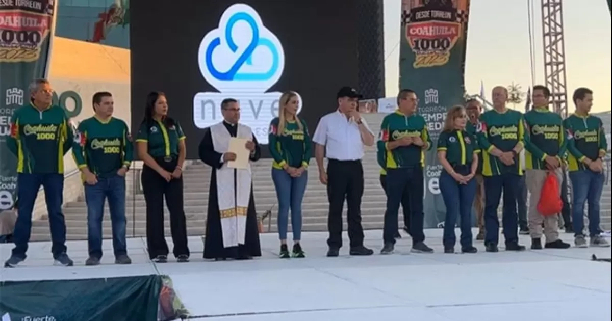 Con una bendición se deseó éxito y seguridad a todos los participantes y organizadores