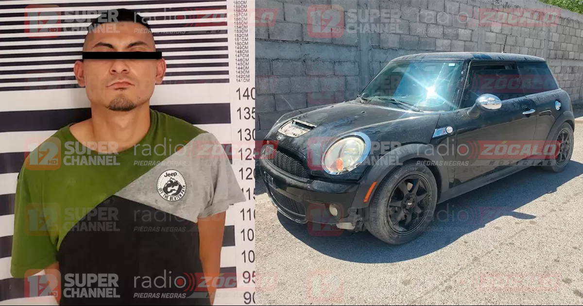 Queda detenido por robo de auto en Acuña