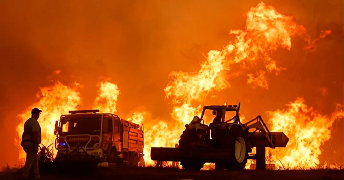 Dos grandes incendios en Portugal provocan tres heridos leves y un centenar de evacuados
