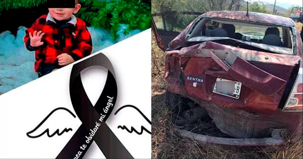 El pequeño de tan solo 2 años, identificado como Noah, perdió la vida de manera instantánea al salir proyectado del vehículo en el que viajaba junto a su familia.