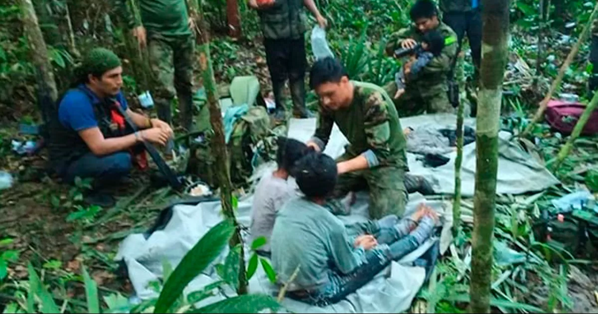 Los 4 hermanos, fueron rescatados a comienzos de junio en límites de los departamentos del Caquetá y Guaviare, 39 días después de que cayó a tierra el avión Cessna 206.
