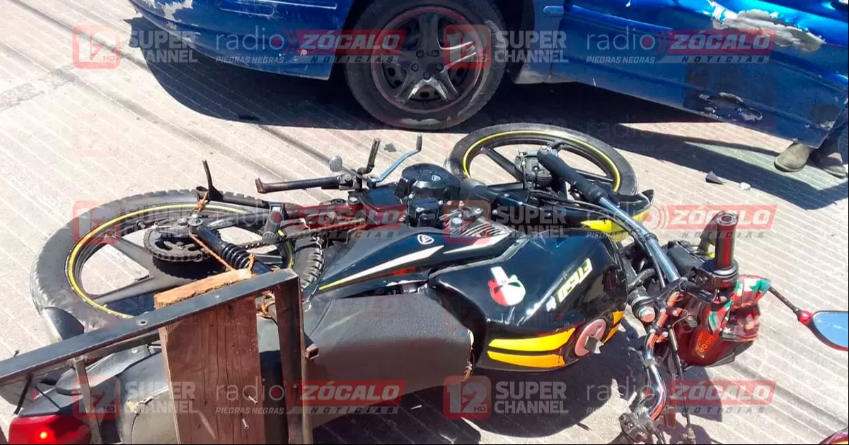 Mujer de 78 años arrolla a motociclista