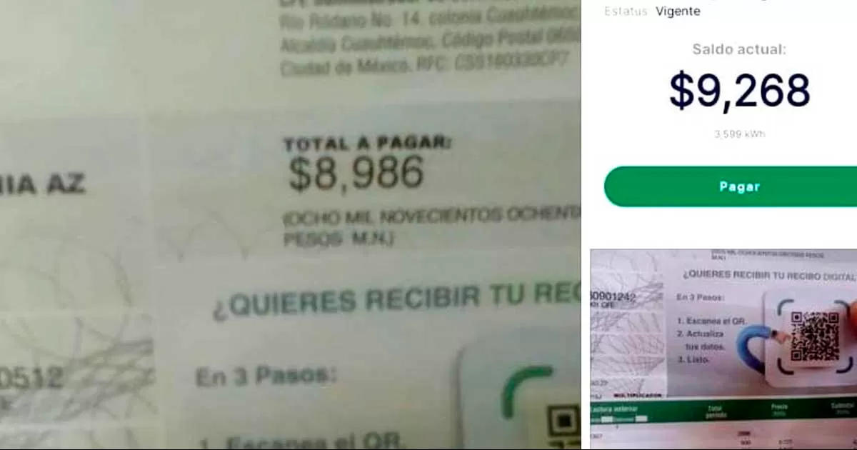 La queja se hizo en redes sociales donde diversas personas compartieron el cobro que realizó CFE durante el pasado bimestre