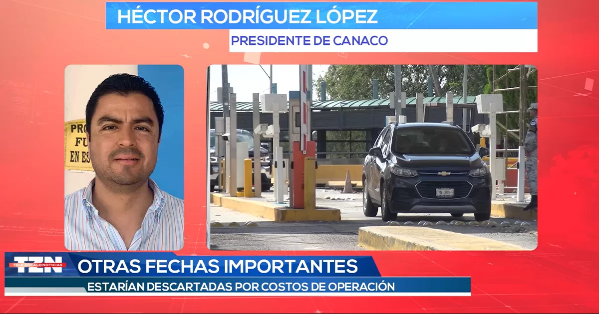 El Presidente de la CANACO, Héctor Rodríguez detalló que los días en donde se prestará el servicio las 24 horas serán del 21 al 24 de diciembre así como del 1 al 7 de enero.