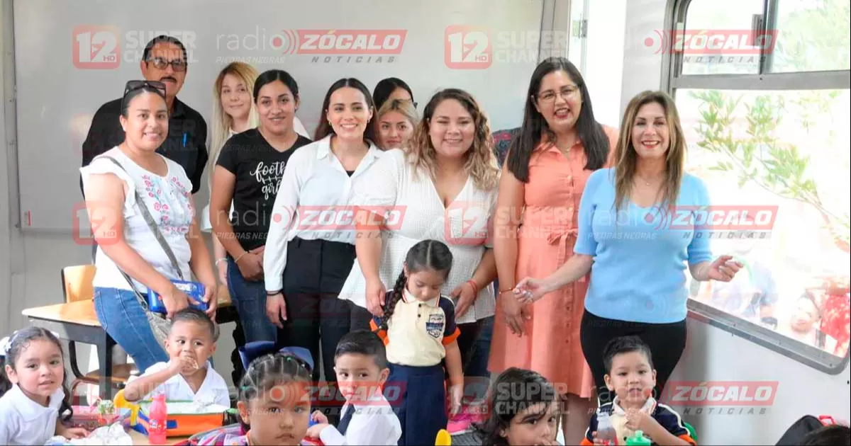 Inauguran aula móvil en preescolar de Nava