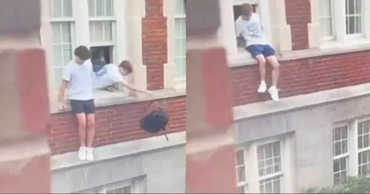 Los alumnos en su desesperación por el tiroteo decidieron saltar desde una ventana para huir del atacante en una escuela de Carolina del Norte