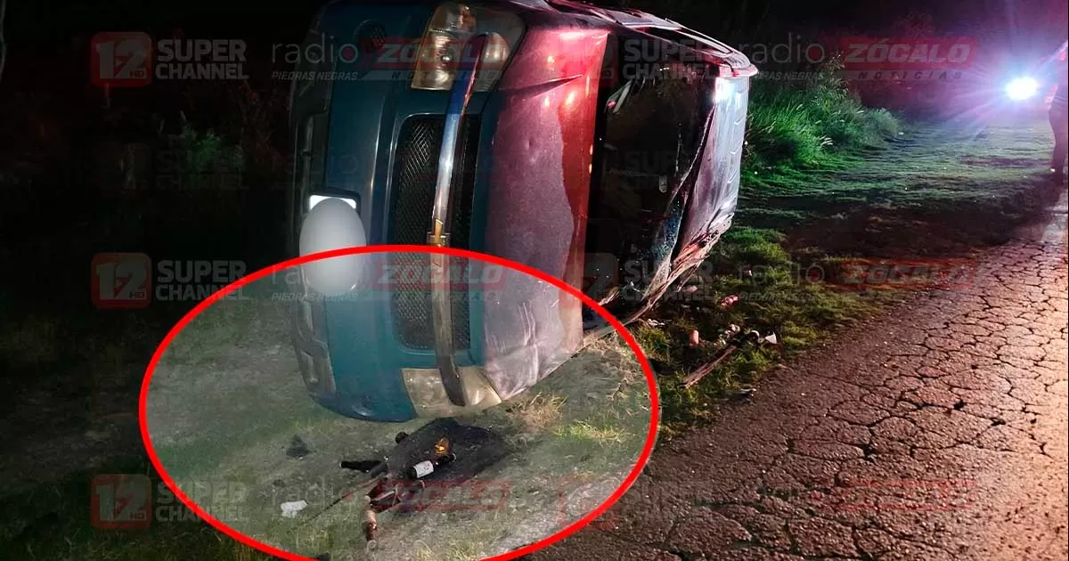 Sufre volcadura en peligrosa curva de bulevar República